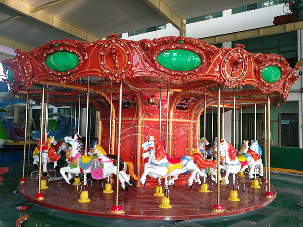 Antique carousel ride for kids