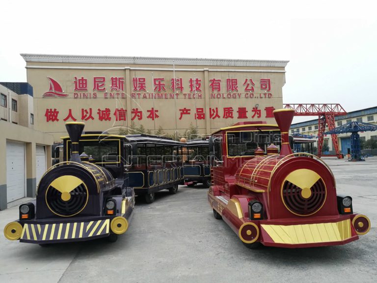 Manufacturer designing park train rides