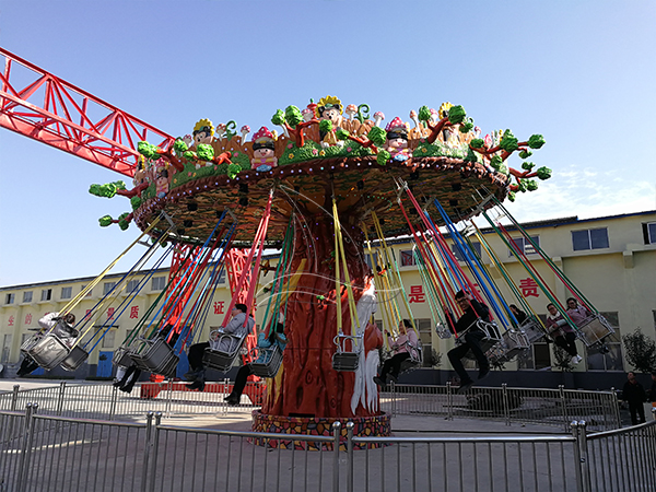 forest theme flying chair rides