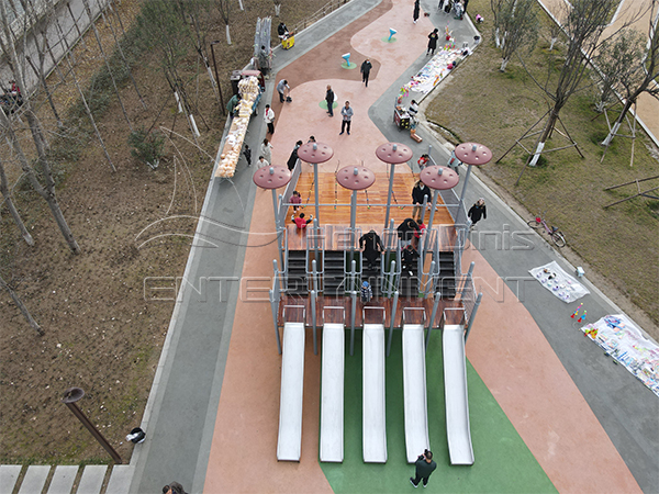 Outdoor Playground Climbing Slide